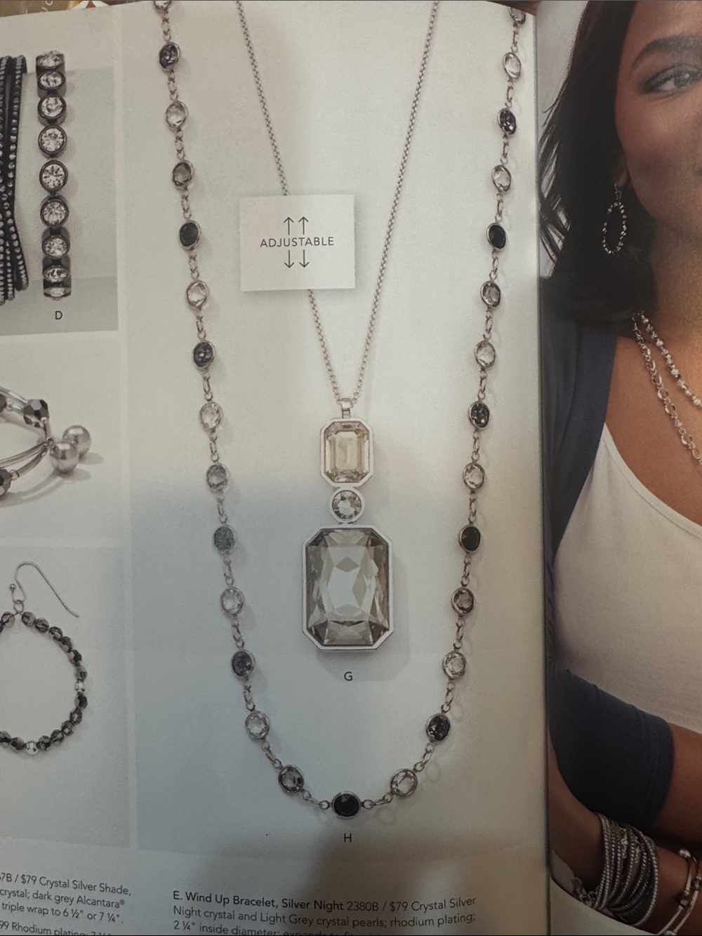 Touchdown Crystal by Swarovski , Chanelle necklace, Nighttime, New in Box
